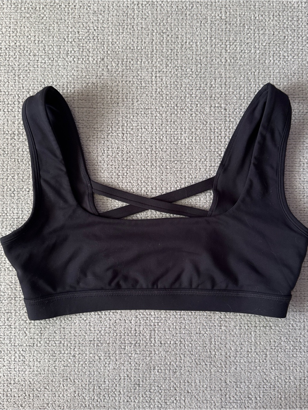 Black Blogilates cross back sports bra